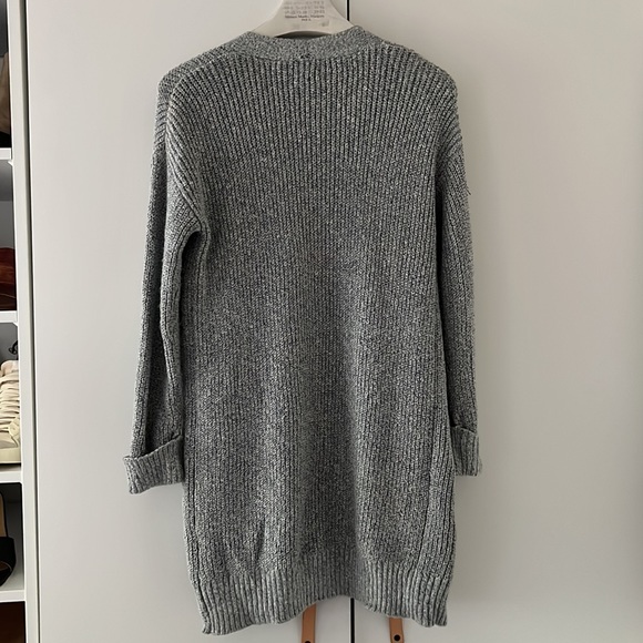 B New York Gray Cardigan Sweater, size small - Picture 4 of 7